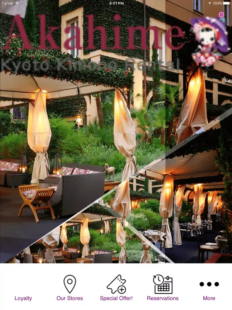 Capturas de pantalla de Kimono Rentals iPad 