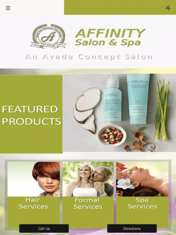ภาพหน้าจอของ Affinity Salon & Spa iPad 