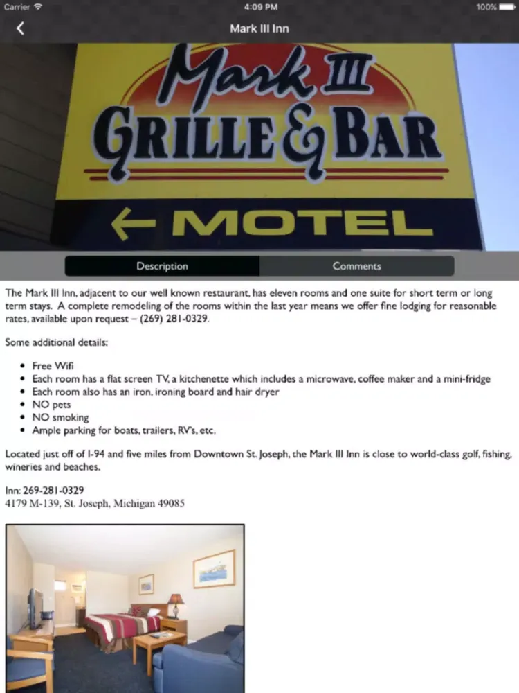 Mark III Grille & Bar iPad  Screenshots