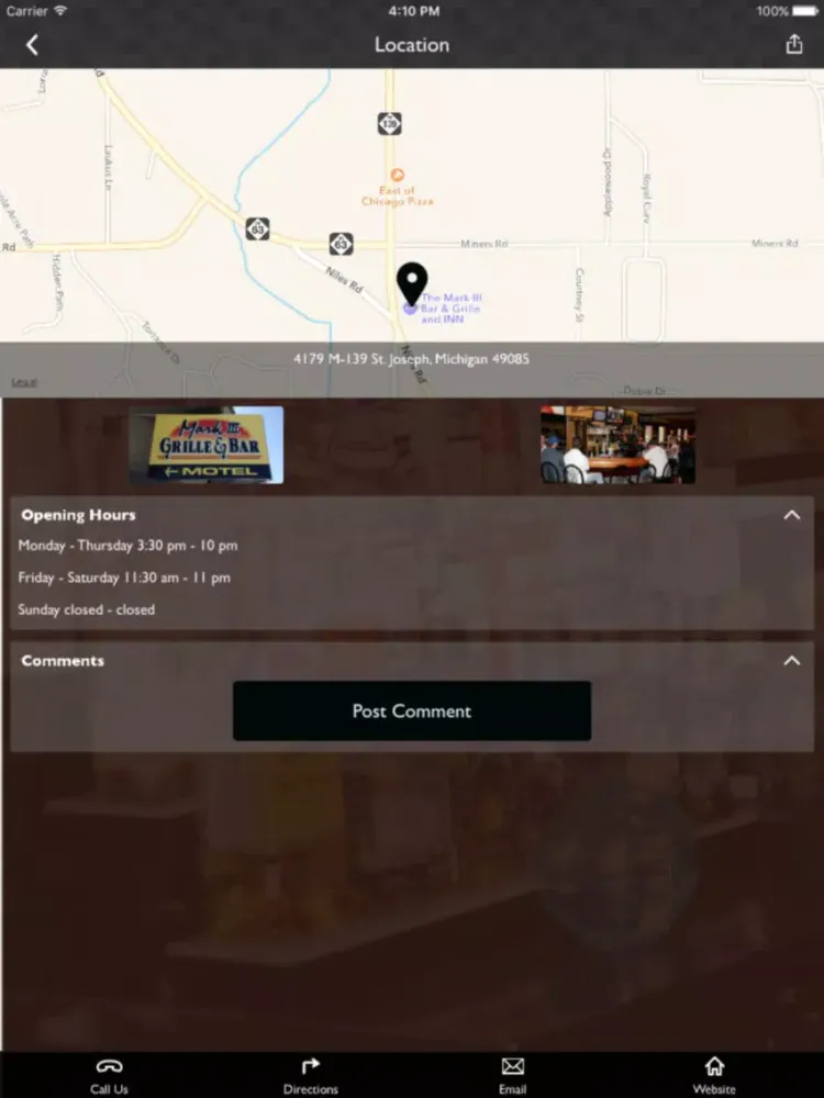 Mark III Grille & Bar iPad  Screenshots