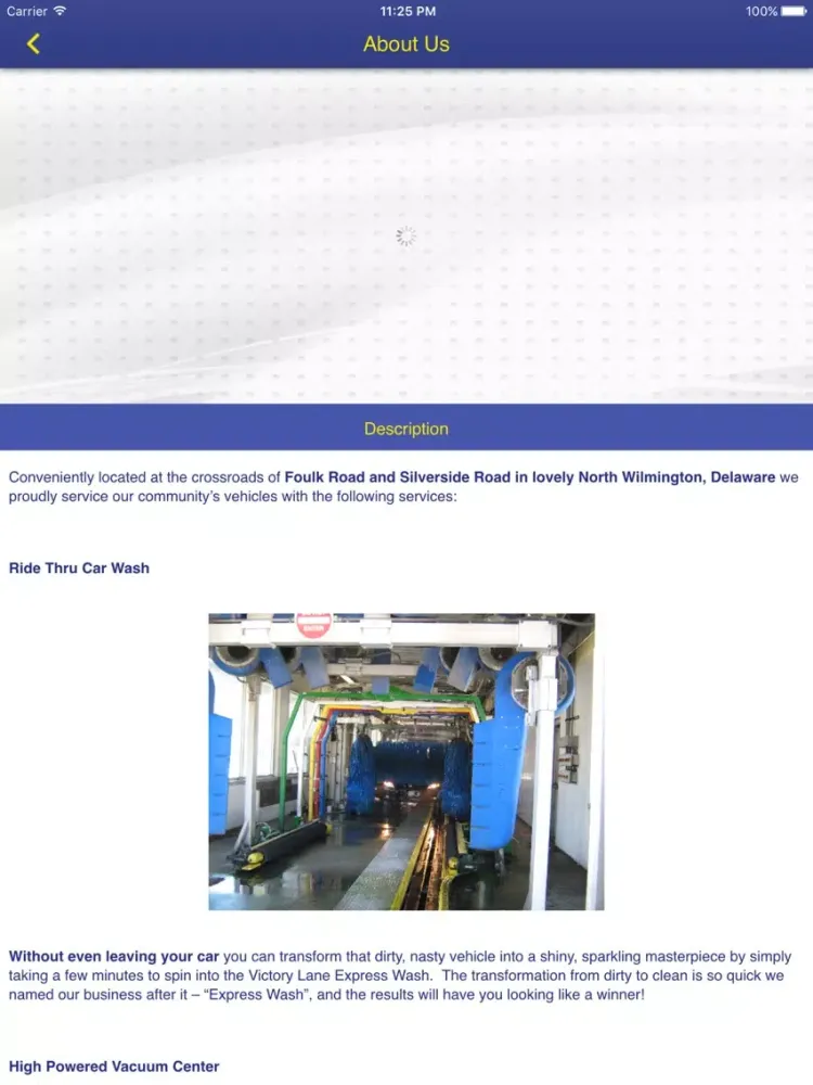 Capturas de tela do Victory Lane Express Wash iPad 