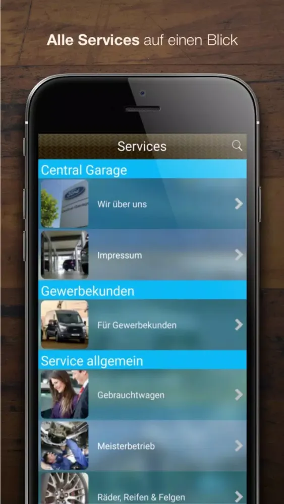 Tangkapan skrin Central Garage Dillingen