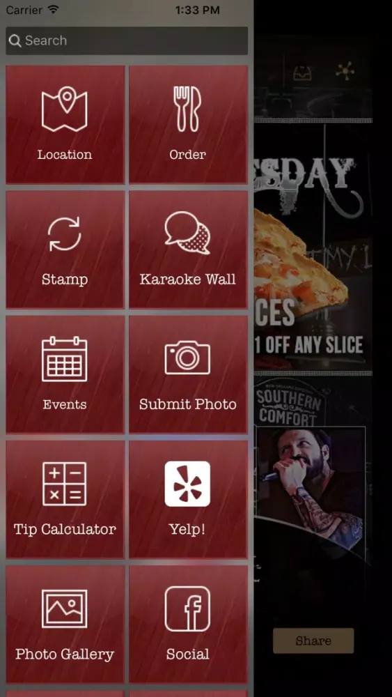 Tangkapan skrin 414pizza