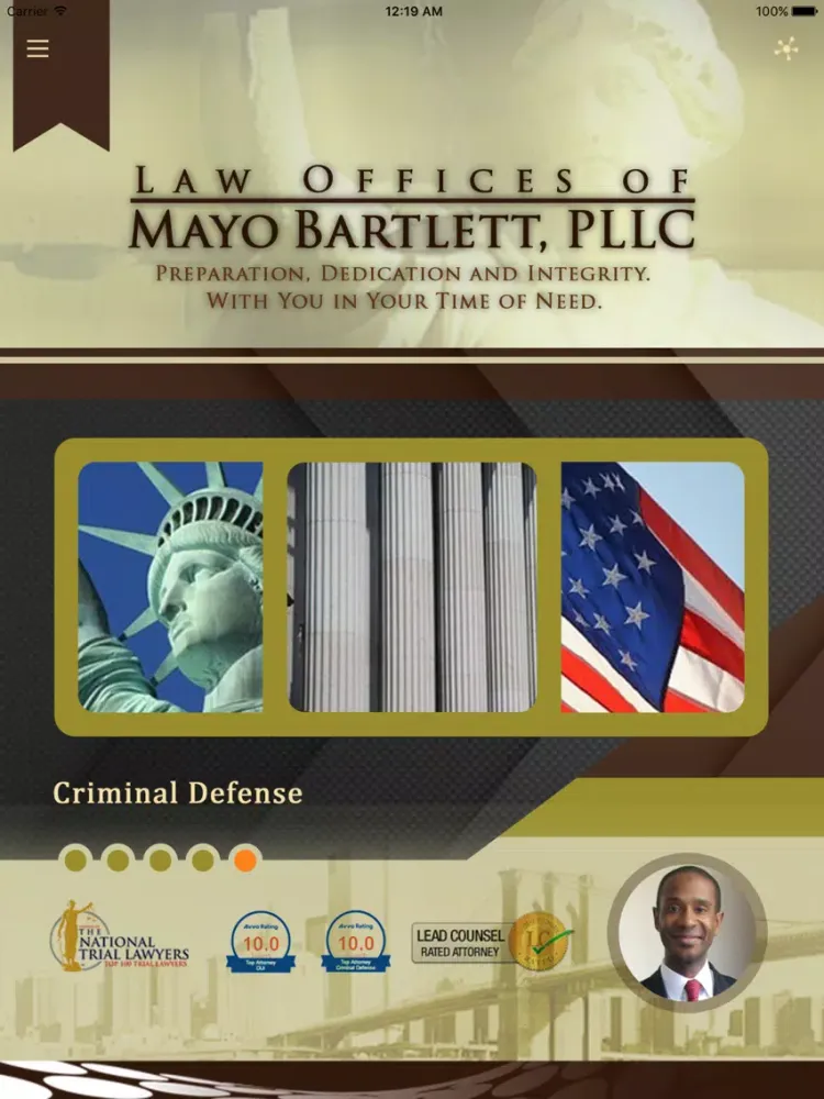 Law Offices of Mayo Bartlett iPad  Screenshots