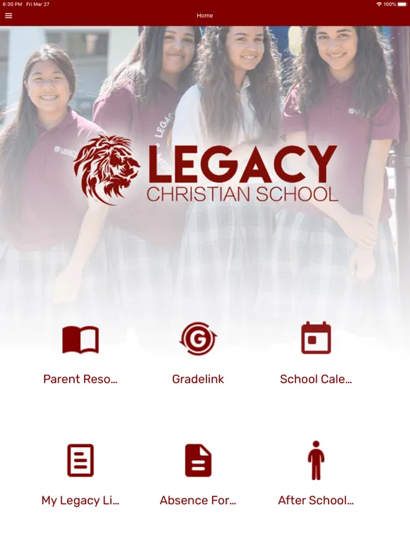 Legacy Christian School iPad  سکرین شاٹس