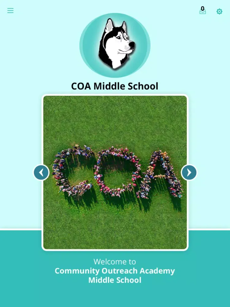 Capturas de tela do COA Middle School iPad 