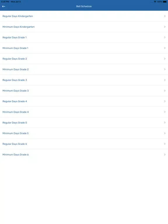 Screenshot di COA Elementary School iPad 