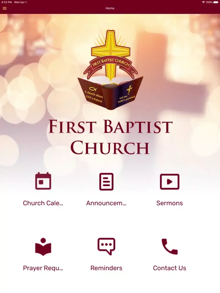 Zrzuty ekranu First Baptist Palm Springs iPad 