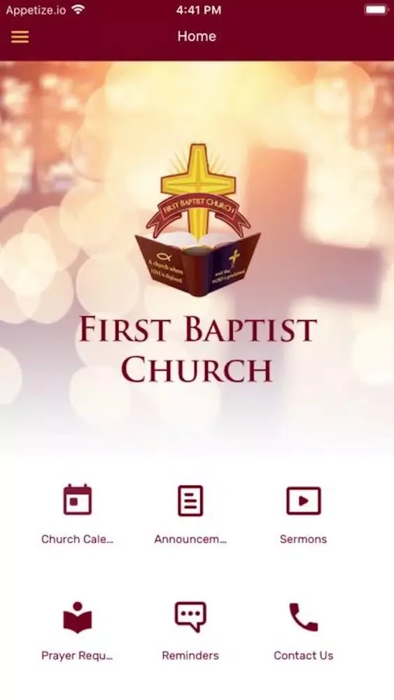 Zrzuty ekranu First Baptist Palm Springs