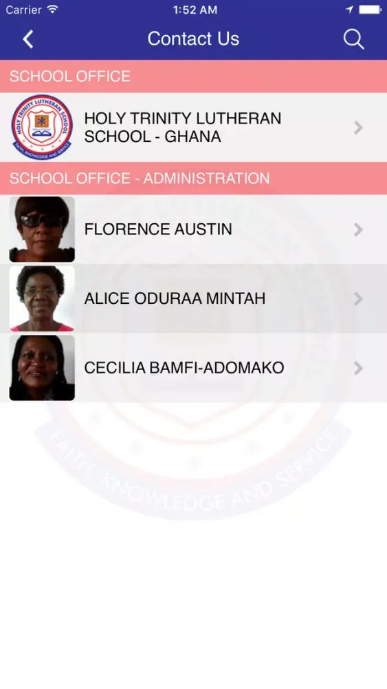 Ảnh chụp màn hình của Holy Trinity Luth School-Ghana