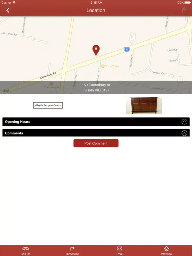 Zrzuty ekranu Kilsyth Bargain Centre Vic iPad 