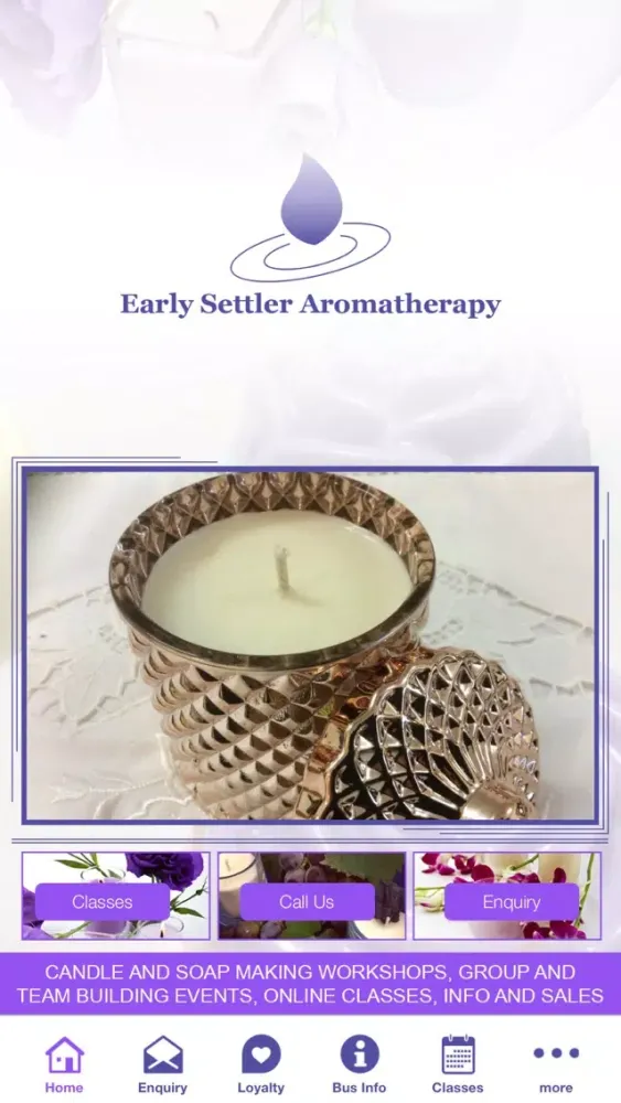 Tangkapan skrin Early Settler Aromatherapy
