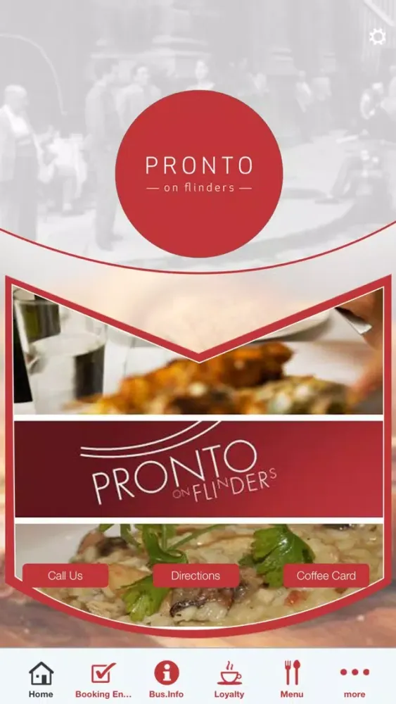 Capturas de tela do Pronto on flinders
