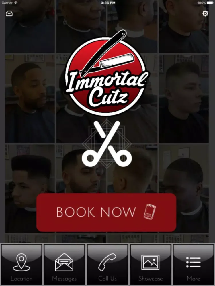 Immortal Cutz Booking iPad  Screenshots