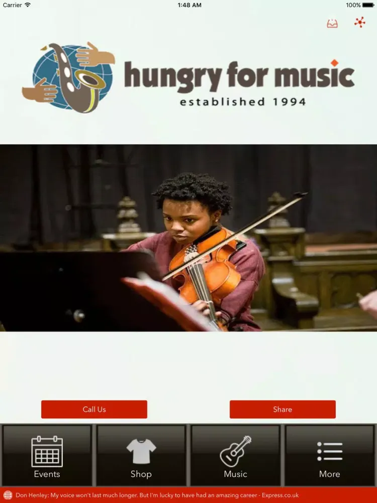 Capturas de pantalla de Hungry for Music iPad 