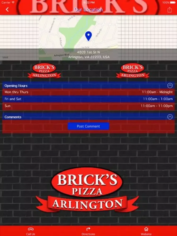 Bricks Pizza Delivery iPad  স্ক্রিনশট