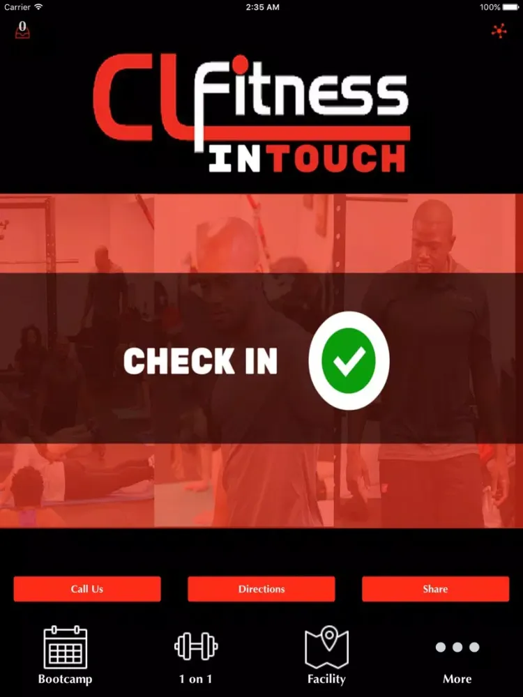 CL Fitness InTouch iPad 应用截图
