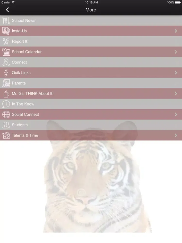 Hardin Middle School iPad  Screenshots