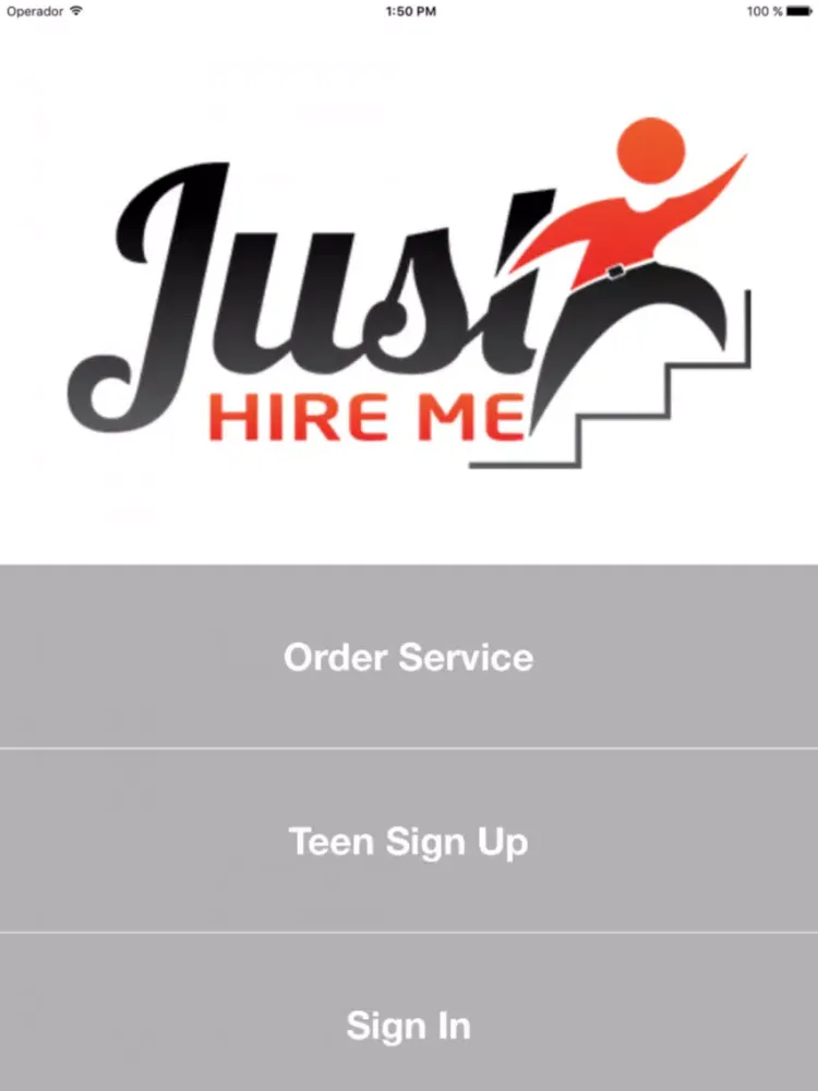 ภาพหน้าจอของ Just Hire Me iPad 