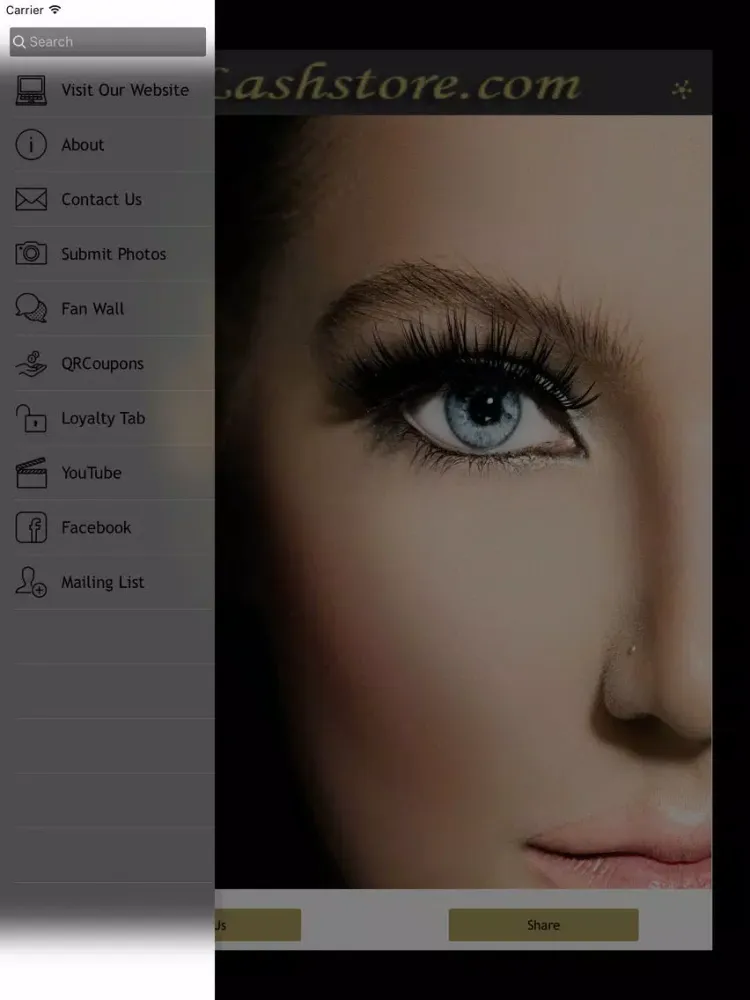 Captures d'écran de iLash Store iPad 