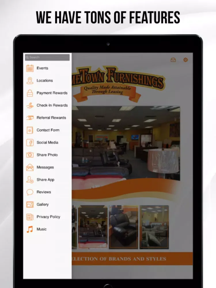 تصاویر HomeTown Furnishings iPad 