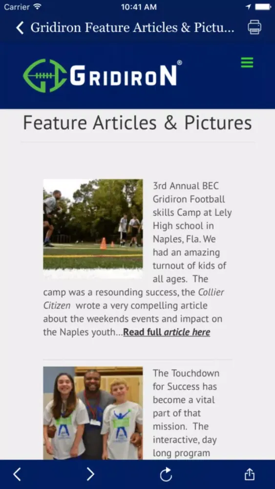 تصاویر Gridiron Gang Football Camps