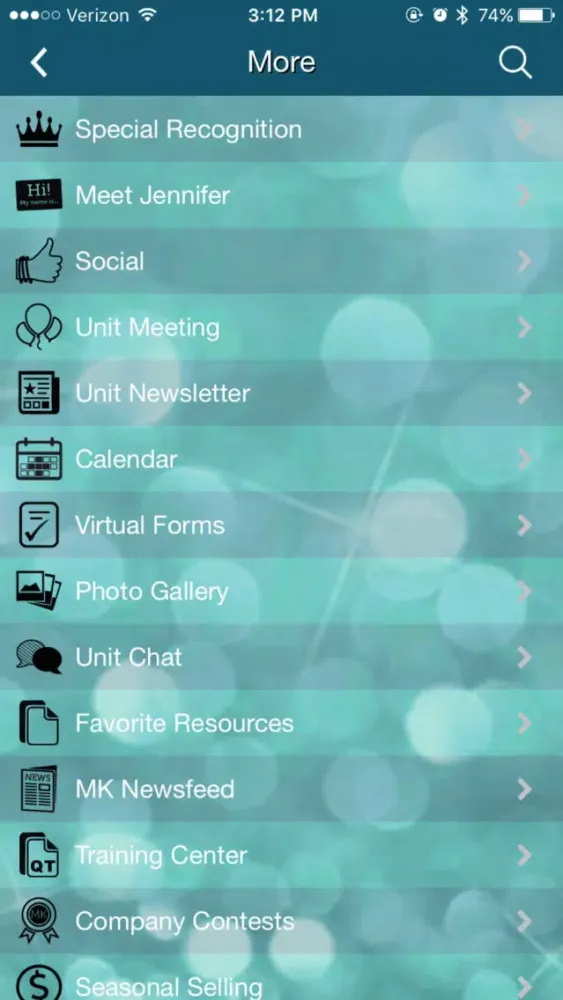 Zrzuty ekranu Jennifer Pell Powerful Unit App
