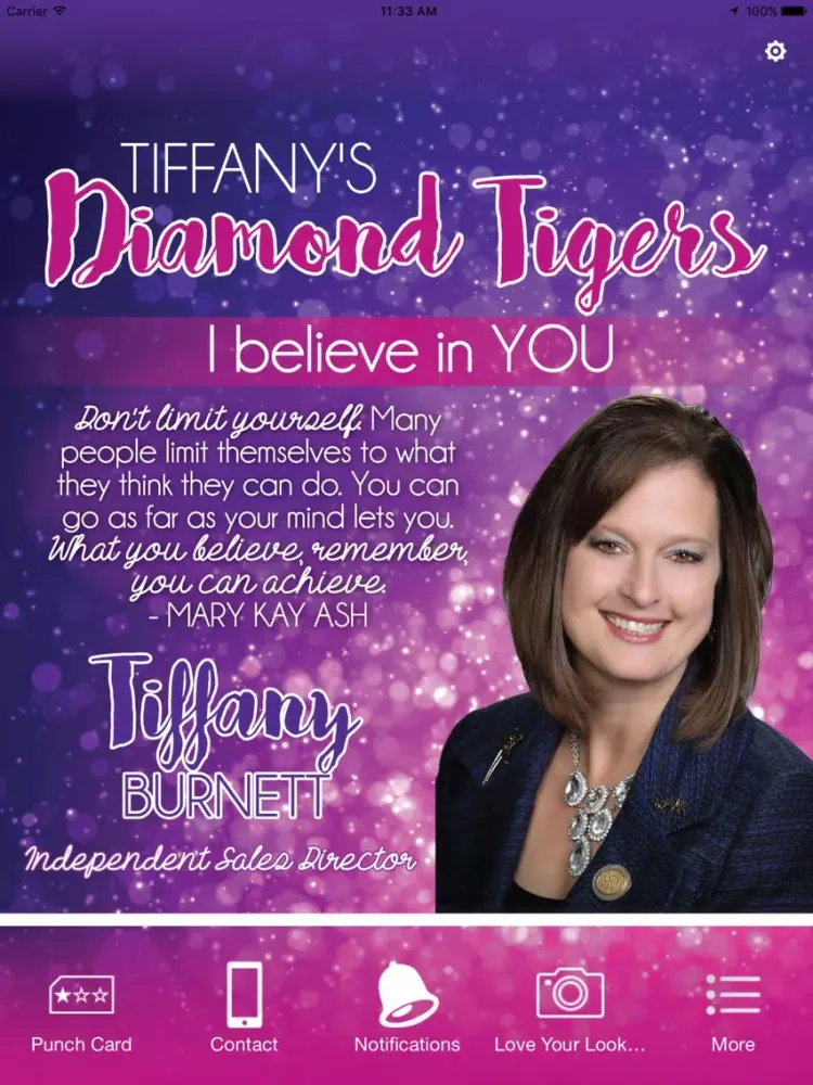 ภาพหน้าจอของ Tiffany Burnett iPad 