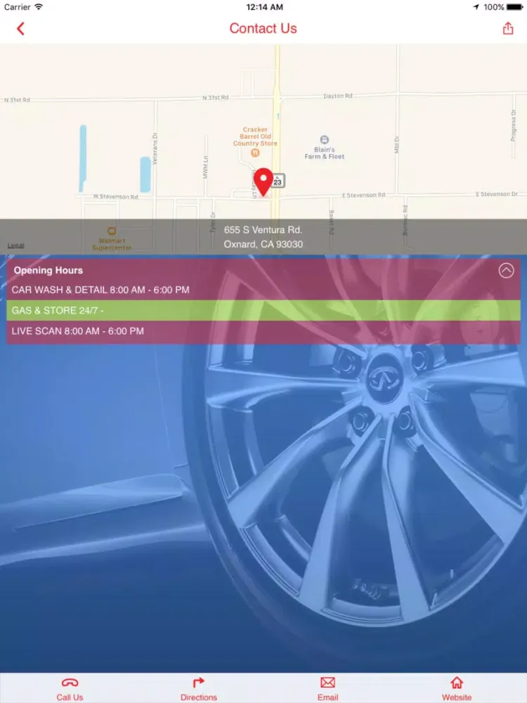 Ảnh chụp màn hình của Oxnard Car Wash iPad 