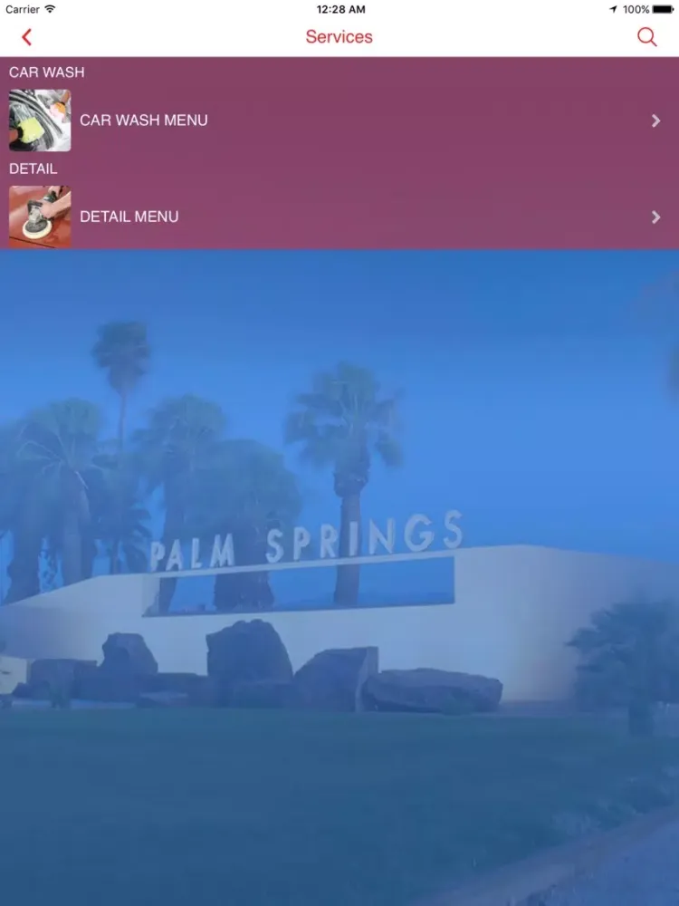 صور Palm Springs Auto Wash iPad 