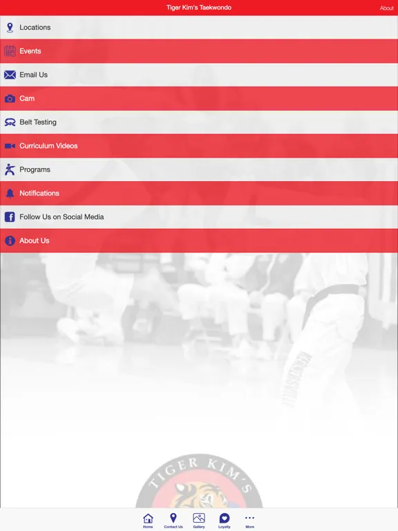 Tiger Kim's Tae Kwon Do iPad  스크린샷