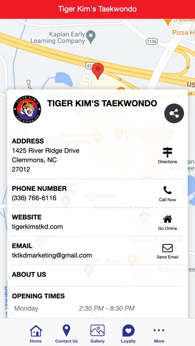 Tiger Kim's Tae Kwon Do 스크린샷