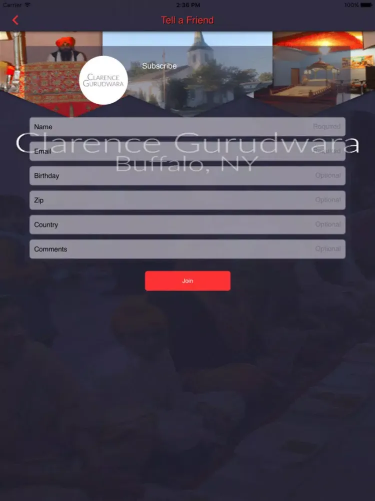 Screenshot di Clarence Gurudwara iPad 