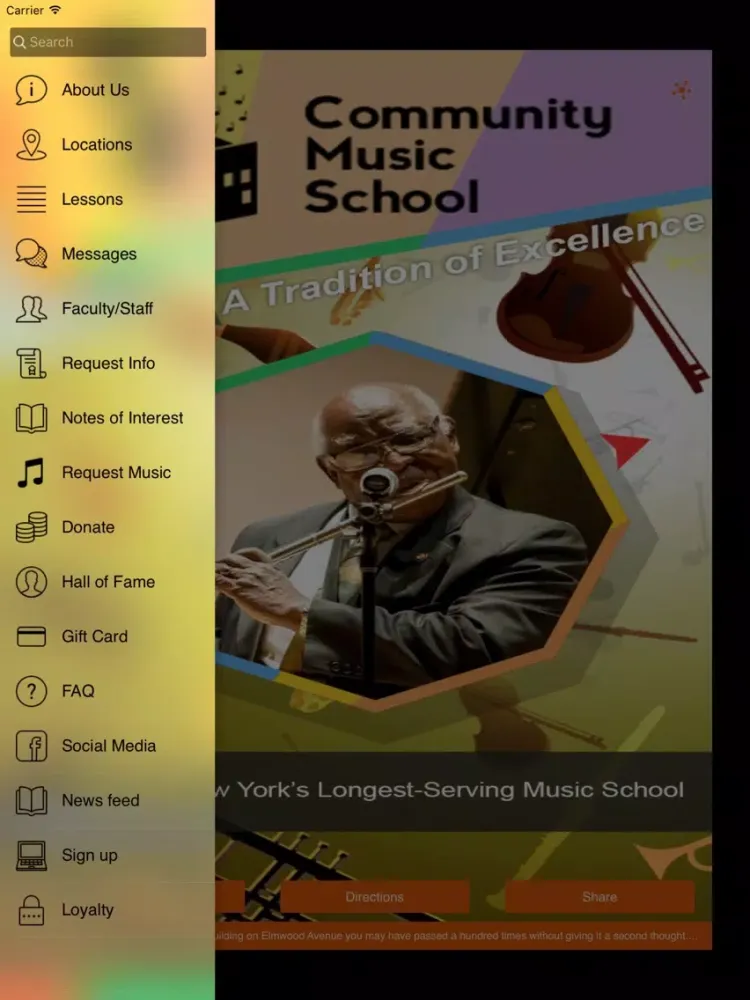 Community Music School of Buffalo iPad  Ekran Görüntüleri