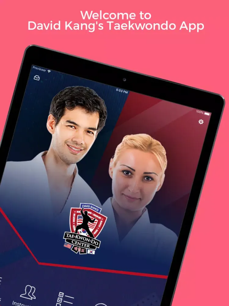 ภาพหน้าจอของ David Kang's Taekwondo Center iPad 
