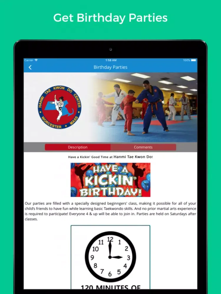 Hanmi Tae Kwon Do Center iPad  স্ক্রিনশট
