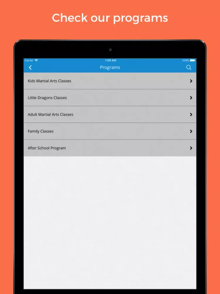 Hanmi Tae Kwon Do Center iPad  স্ক্রিনশট