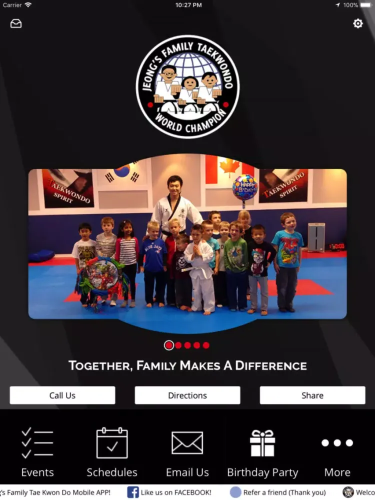 Скриншоты Jeong's Family Taekwondo iPad 
