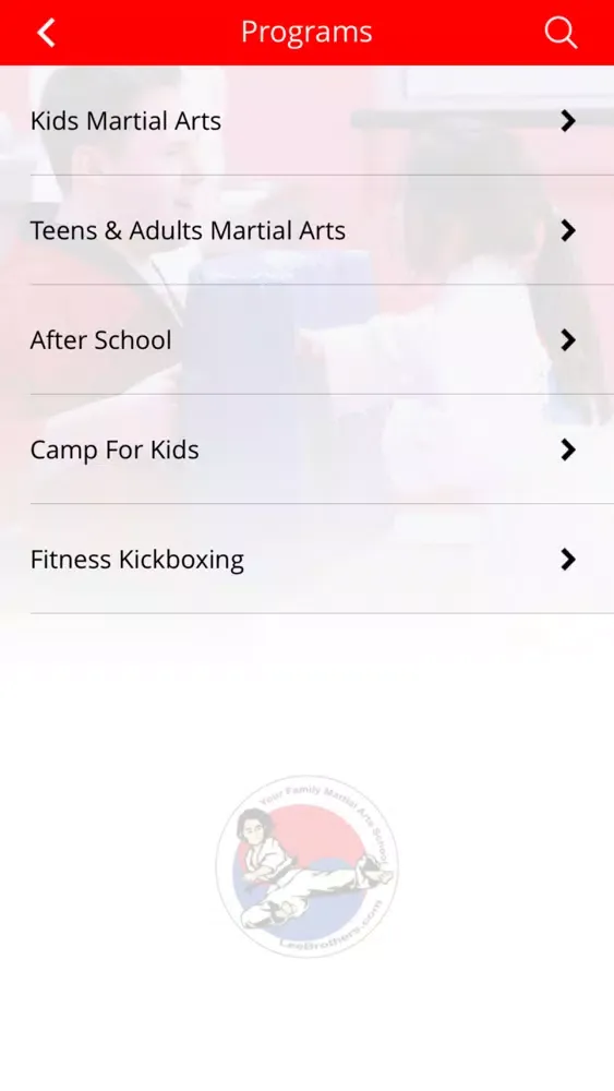 Ảnh chụp màn hình của Lee Brothers Martial Arts