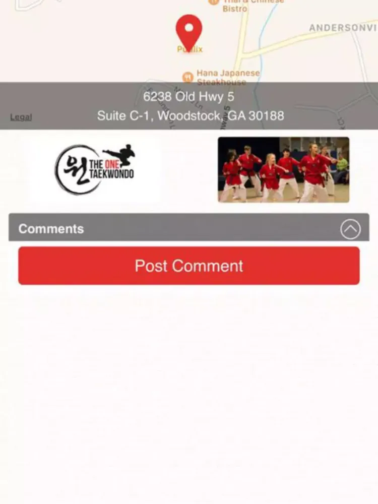 The ONE Taekwondo Center iPad 应用截图