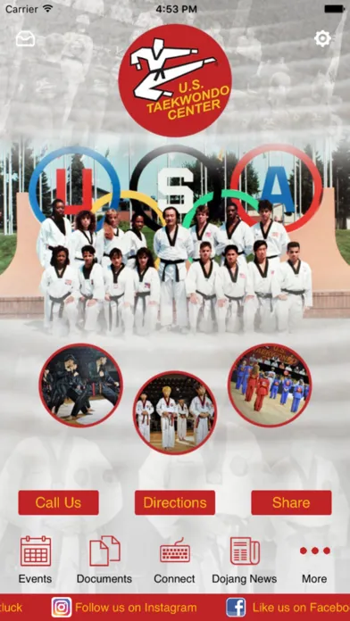 Capturas de pantalla de U.S. Taekwondo Center