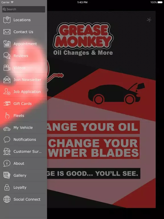 Ảnh chụp màn hình của Grease Monkey Idaho iPad 
