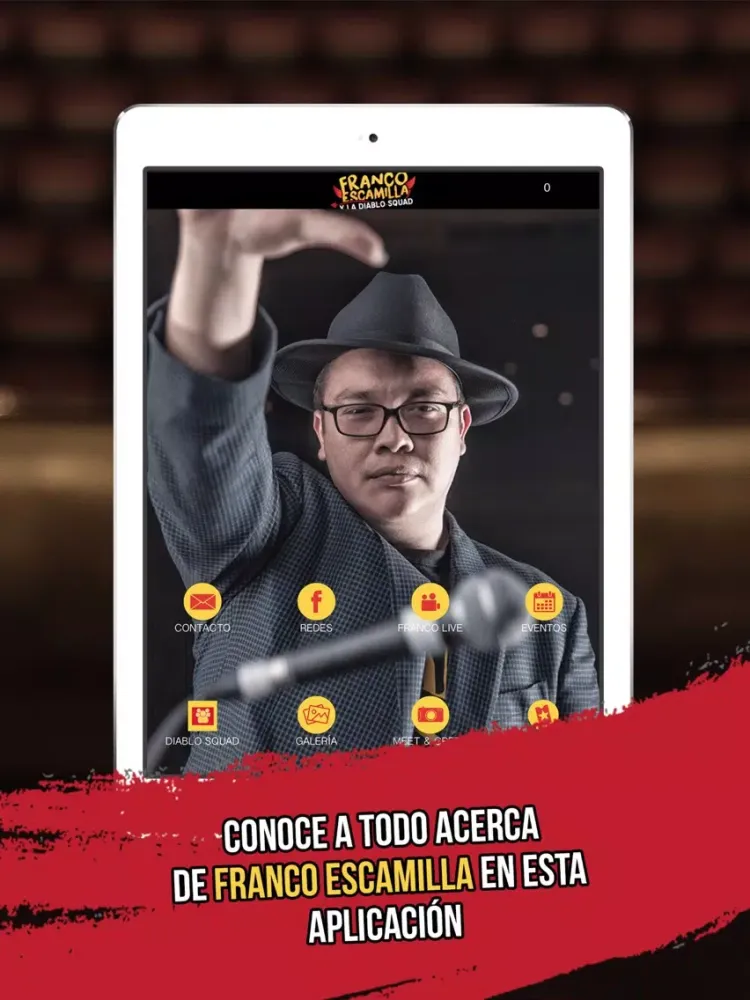 Ảnh chụp màn hình của Franco Escamilla Oficial iPad 