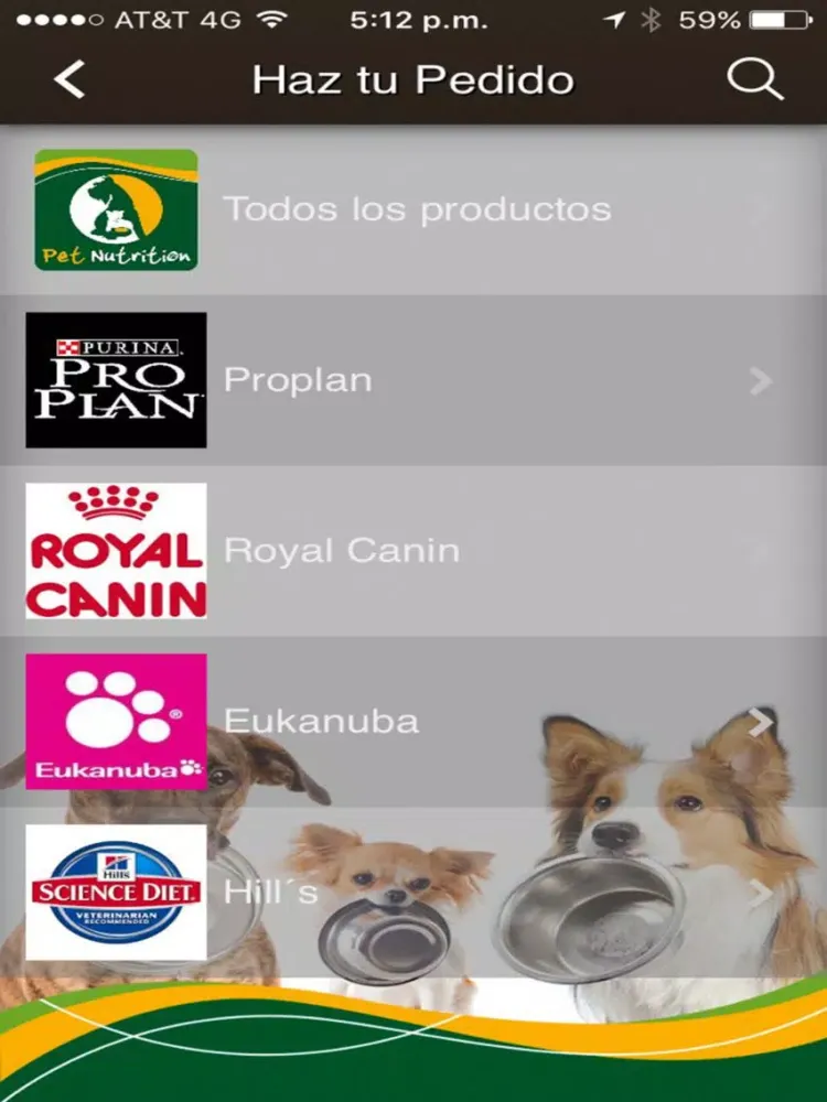 Pet Nutrition iPad 应用截图