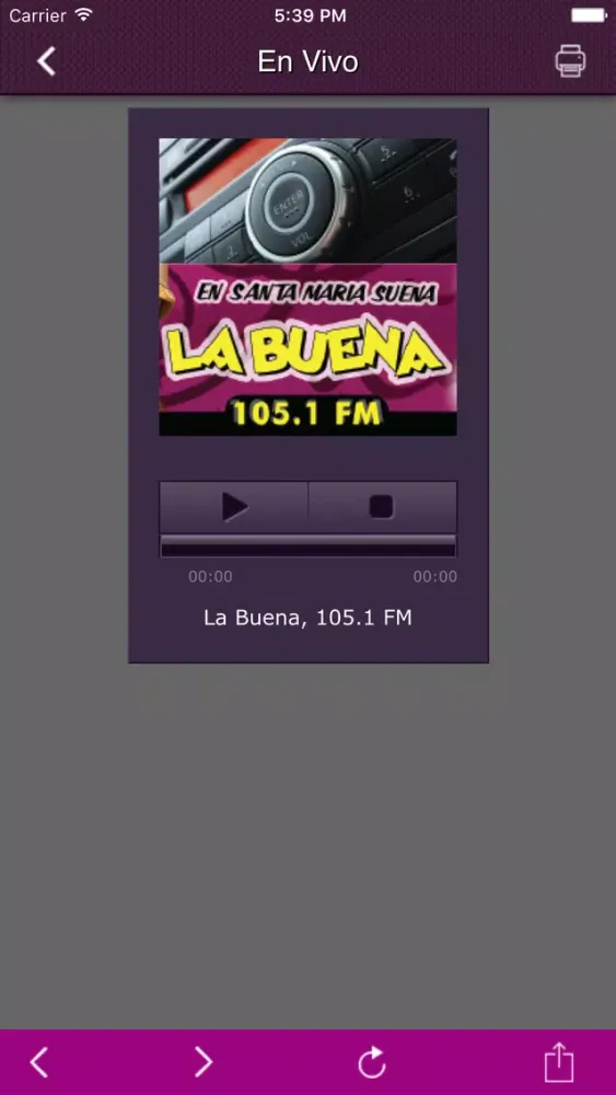 Capturas de tela do La Buena 105.1
