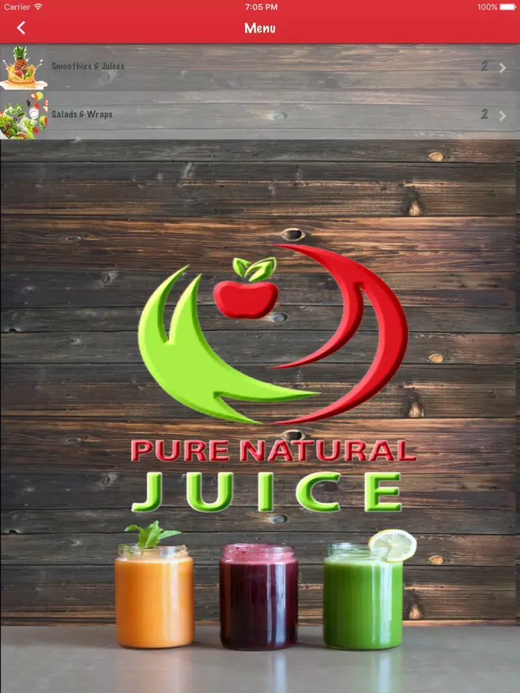 Screenshot di Pure Natural Juice Bar iPad 