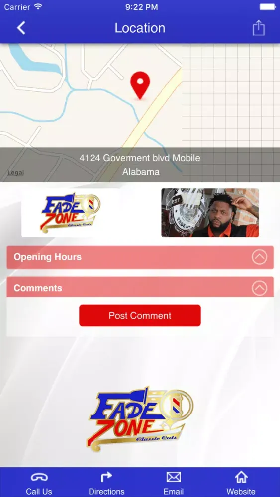 Fade Zone Classic Cuts Barbershop应用截图