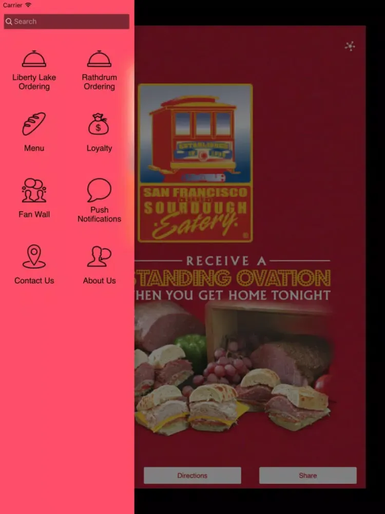 San Francisco Sourdough Eatery iPad  Screenshots