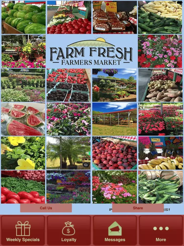 Capturas de tela do Farm Fresh Market iPad 