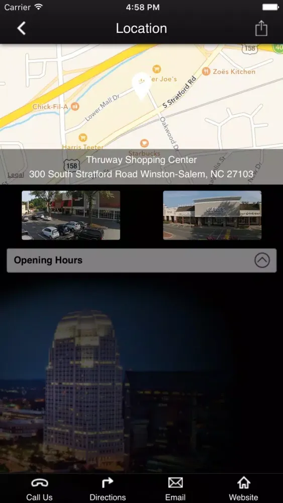 Capturas de tela do Thruway Center